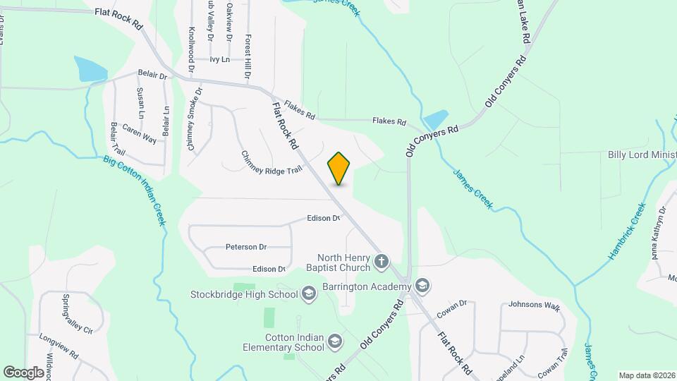 1240 Flat Rock Rd Map and Location Details