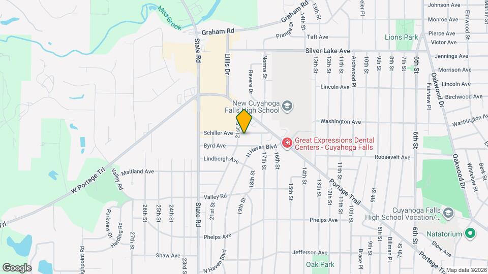 1818 Schiller Ave Map and Location Details