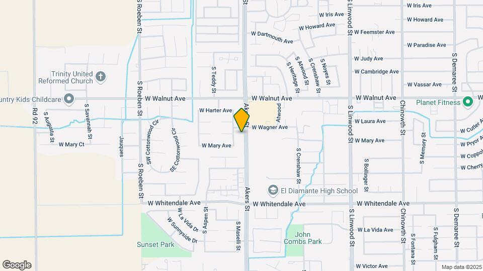 2243 S Akers St Map and Location Details