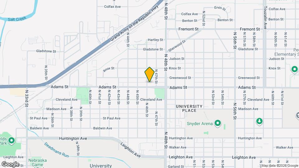 4608 Adams St Map and Location Details
