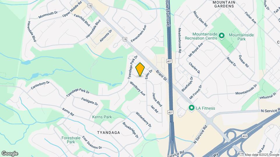 1420 Tyandaga Park Dr Map and Location Details
