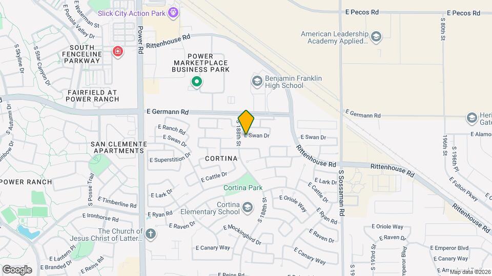 18815 E Swan Dr Map and Location Details