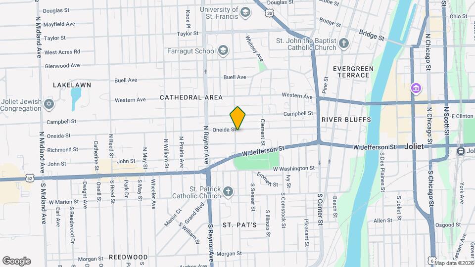 620 Oneida St Map and Location Details