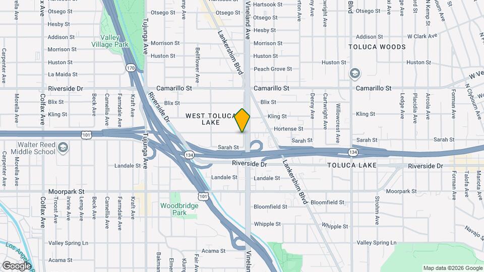 11004 Hortense St Map and Location Details