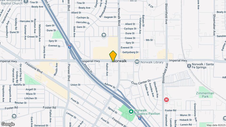 12128 Imperial Hwy Mapa y Detalles de la Ubicación