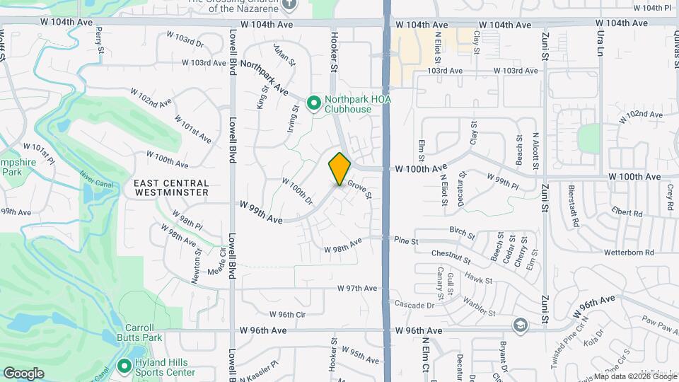 9957 Grove Way Map and Location Details