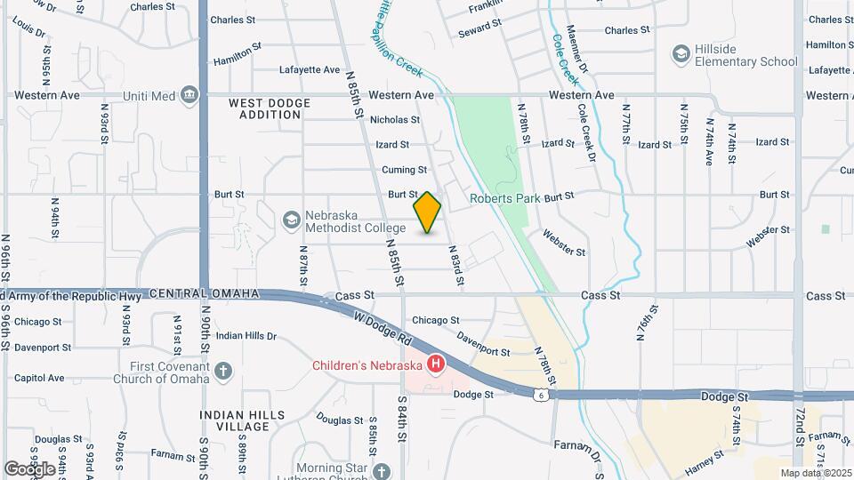 8316 Underwood Ave Map and Location Details