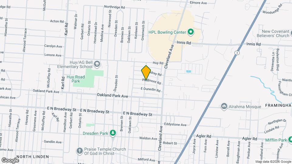 1749 Piedmont Rd Map and Location Details