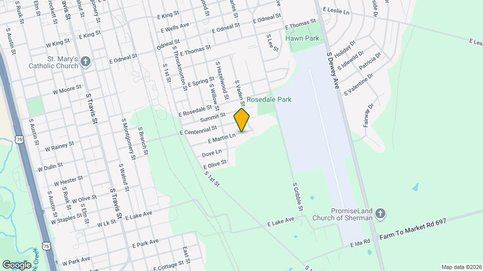 1006 E Martin Ln Map and Location Details