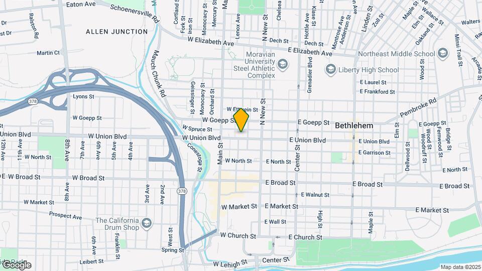 46 W Union Blvd Map and Location Details