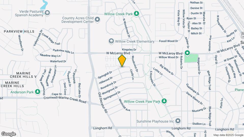 1043 Springhill Dr Map and Location Details