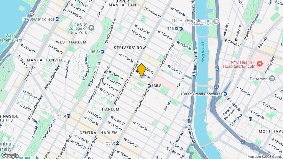 123-125 W 135th St Map and Location Details