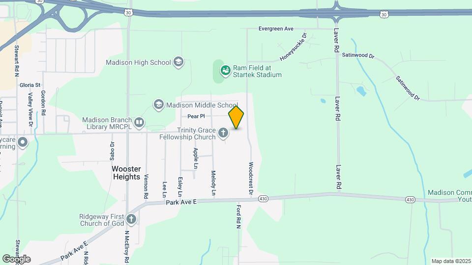 1620 Grace St Map and Location Details