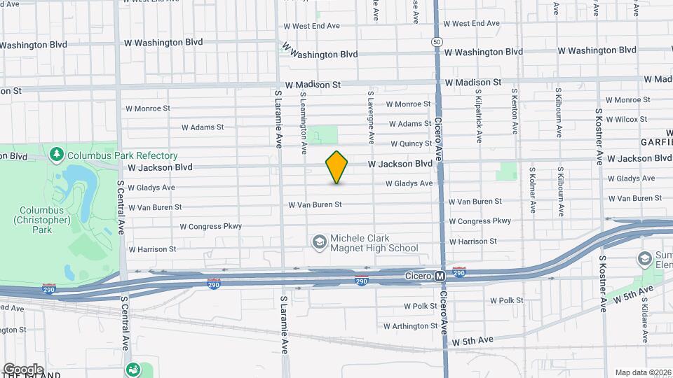 5055 W Gladys Ave Mapa y Detalles de la Ubicación