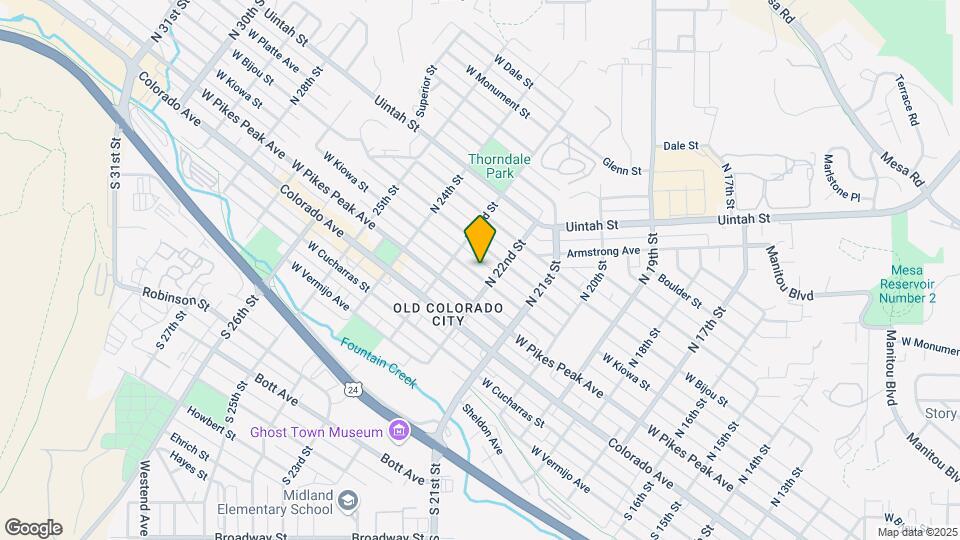 2210 W Kiowa St Map and Location Details