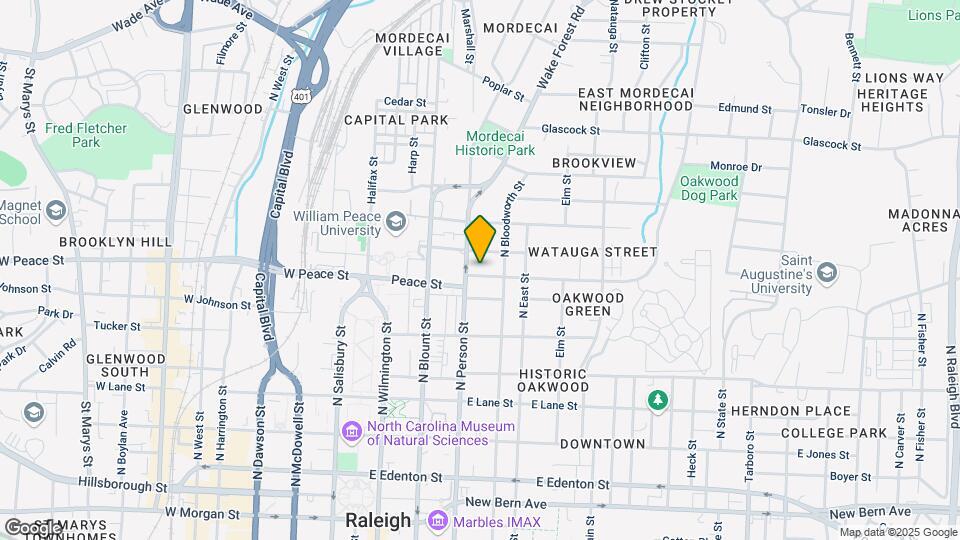 307 N Boundary St Map and Location Details