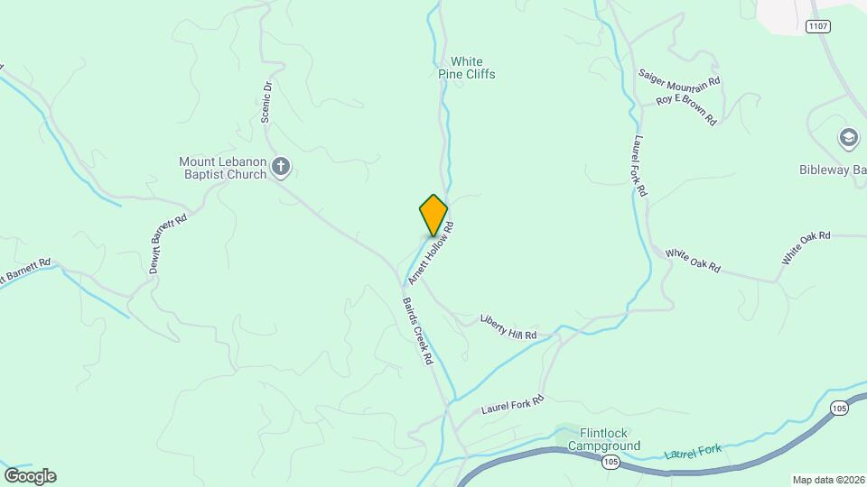 245 Arnett Hollow Rd Map and Location Details