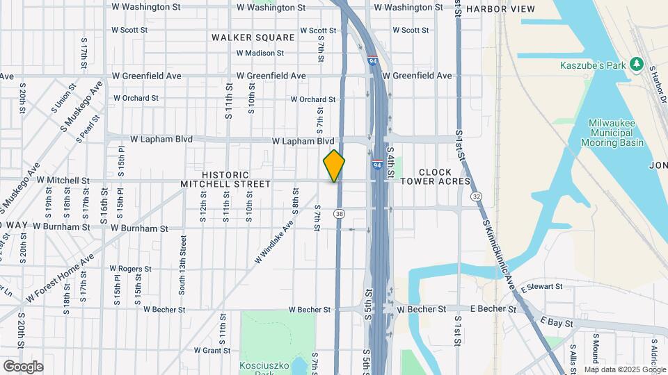 601-615 W Historic Mitchell St Map and Location Details