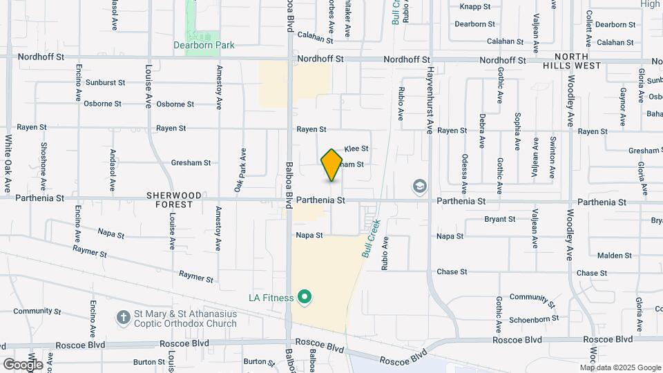 16853 Parthenia St Map and Location Details