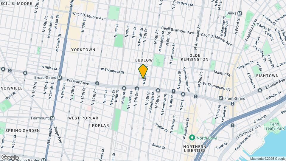 1222 N Marshall St, Unit 105 Map and Location Details
