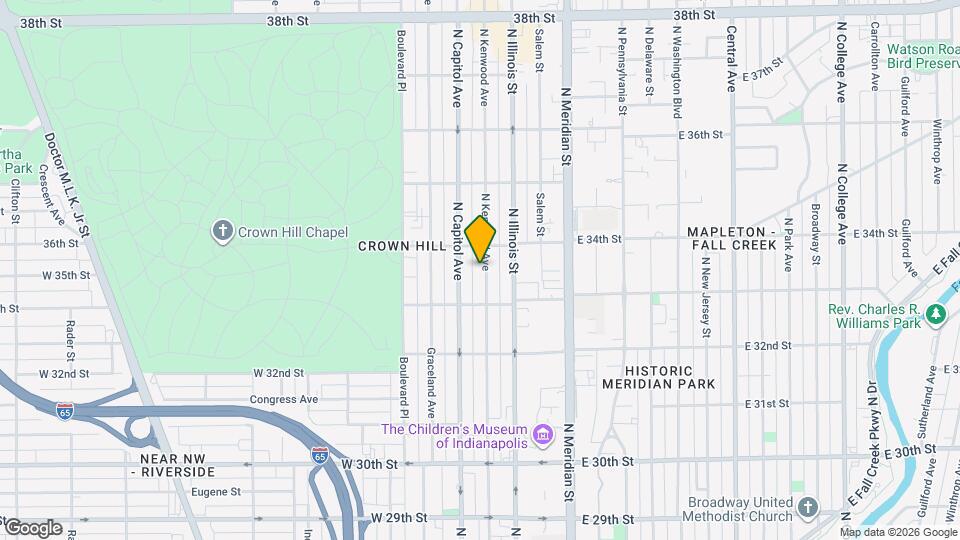 3338 N Kenwood Ave Map and Location Details
