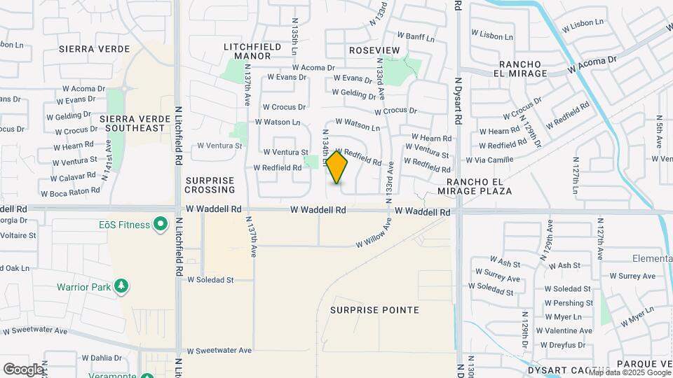 13948 N 134th Dr Mapa y Detalles de la Ubicación