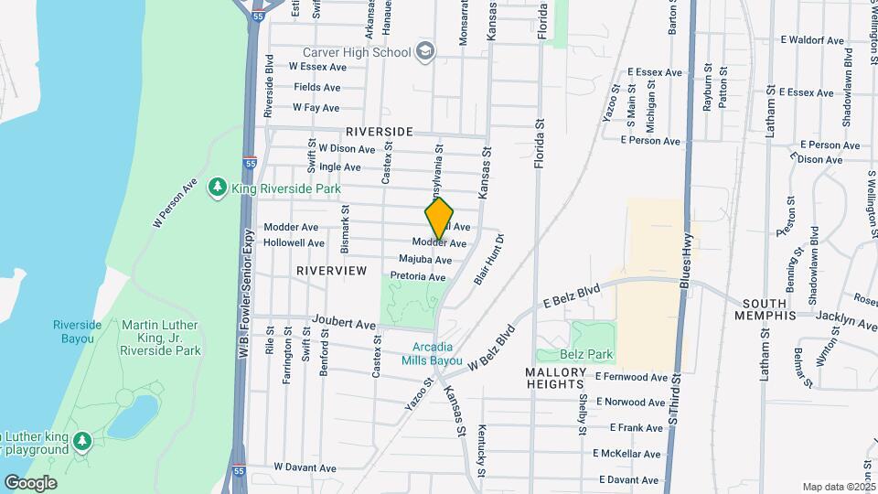 135 Modder Ave Map and Location Details