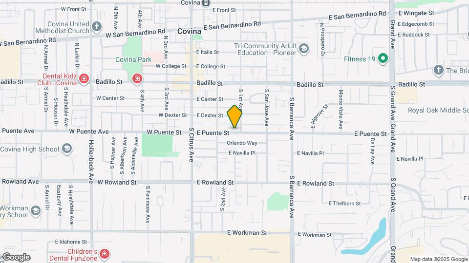 259 E Puente St Mapa y Detalles de la Ubicación