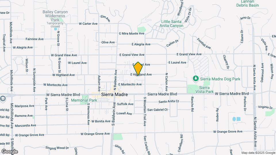 150 E Highland Ave Mapa y Detalles de la Ubicación