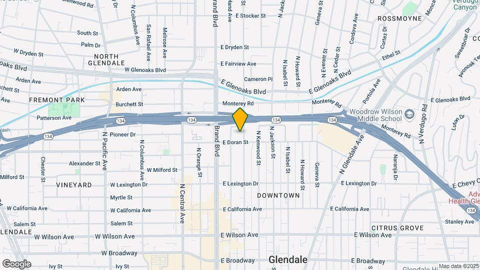 605 N Louise St Mapa y Detalles de la Ubicación