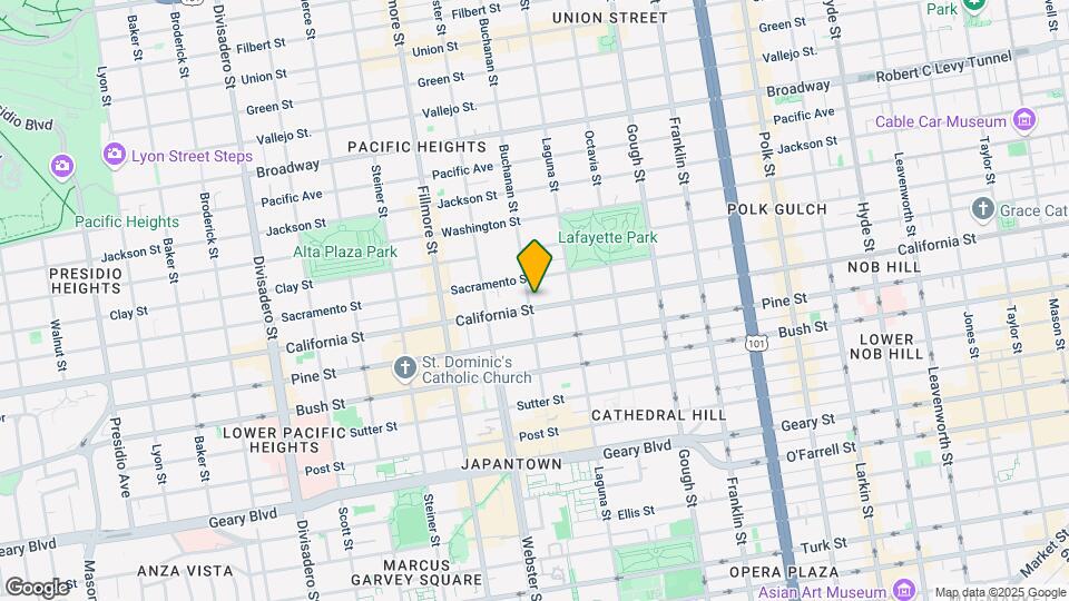 2186 California St Mapa y Detalles de la Ubicación