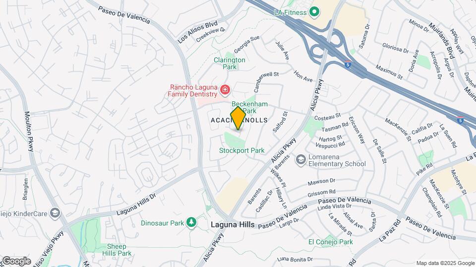 25091 Acacia Ln Map and Location Details