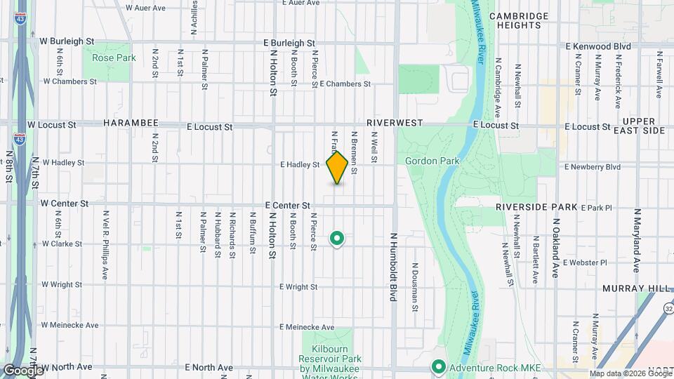 2732 N Fratney St, Unit Lower Mapa y Detalles de la Ubicación