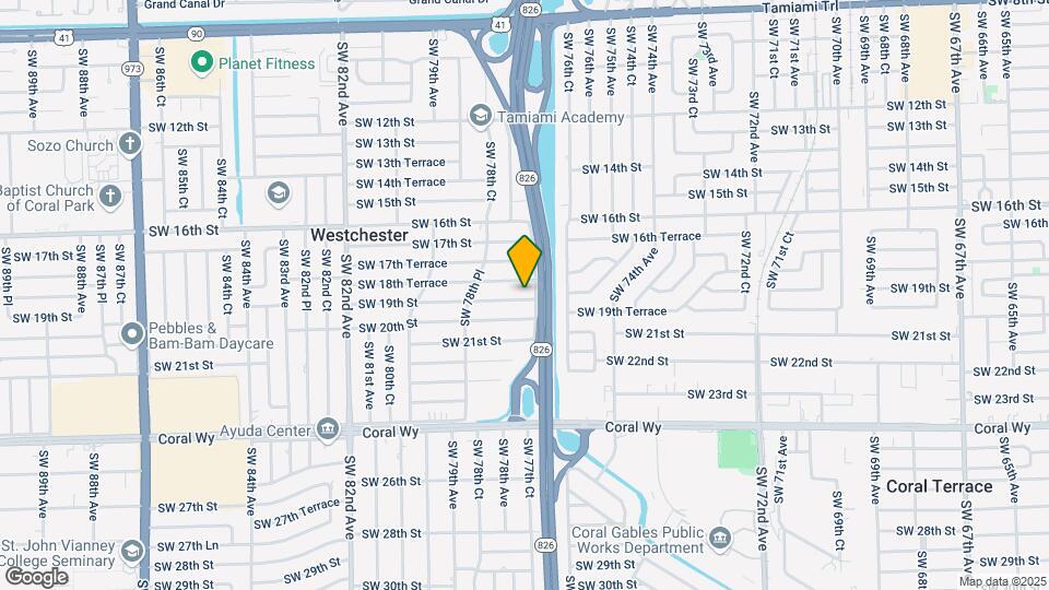 7711 SW 19th St Map and Location Details