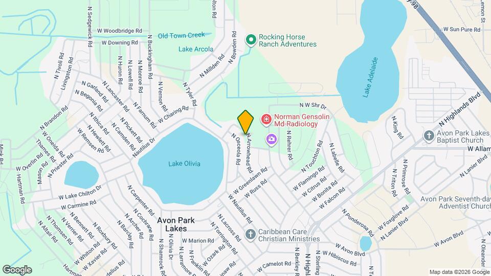 2629 N Arrowhead Rd Map and Location Details