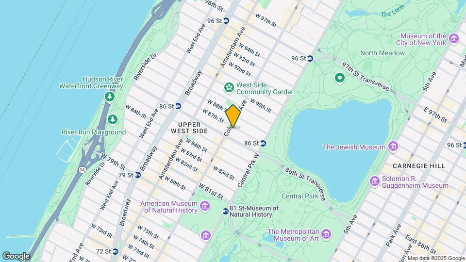 66 W 87th St Map and Location Details