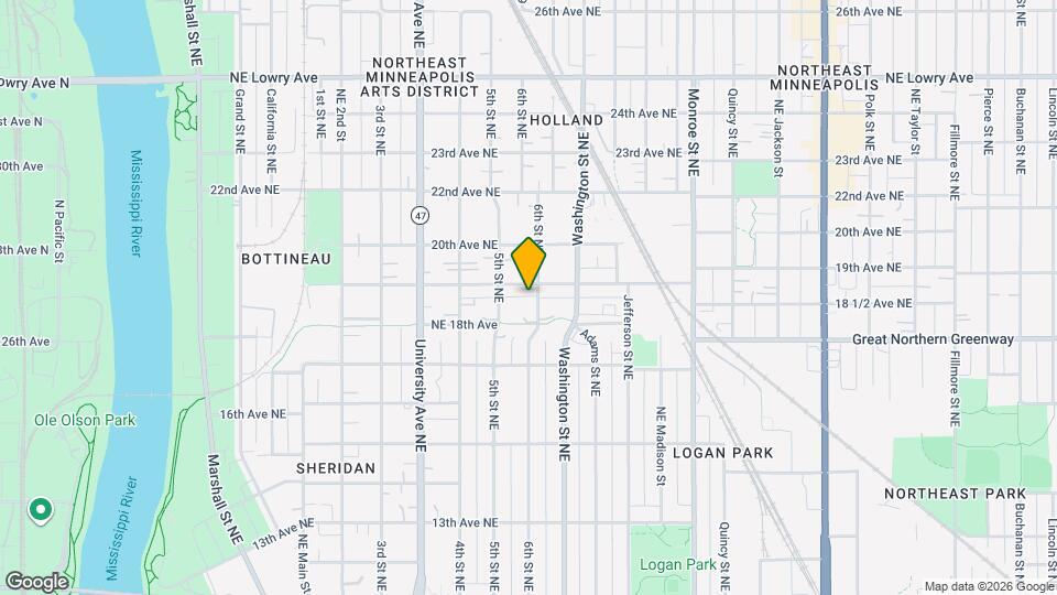 1818 6th St NE, Unit 2 Mapa y Detalles de la Ubicación