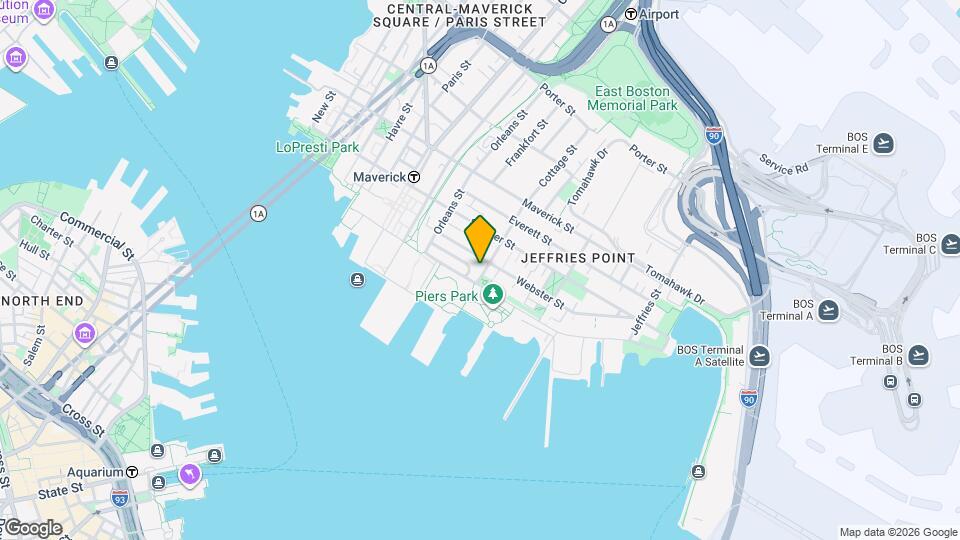 16 Cottage St, Unit 1 Map and Location Details
