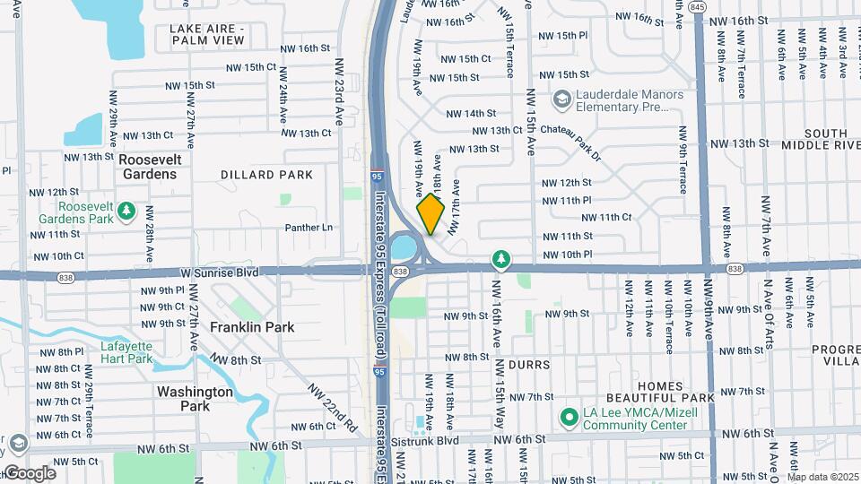 1632 Lauderdale Manor Dr, Unit B Map and Location Details