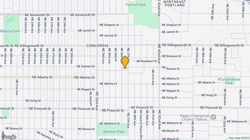 3617 NE Webster St Map and Location Details