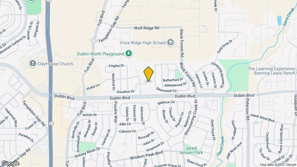 6591 Donahue Drive Map and Location Details