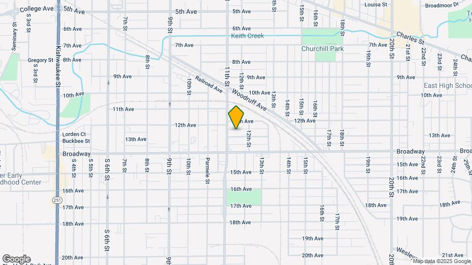 1616 13th Ave Map and Location Details