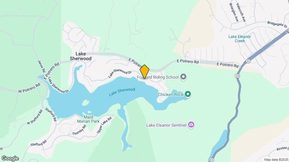 800 Lake Sherwood Dr Map and Location Details