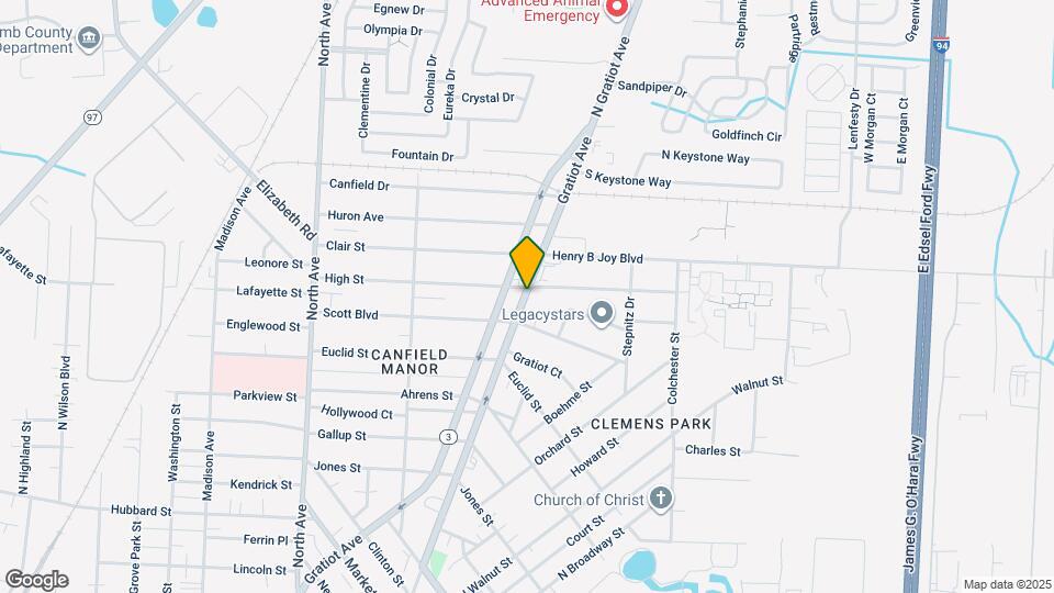 326 1/2 N Gratiot Ave Map and Location Details