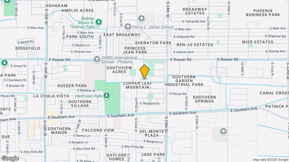 2226 E Bowker St Mapa y Detalles de la Ubicación