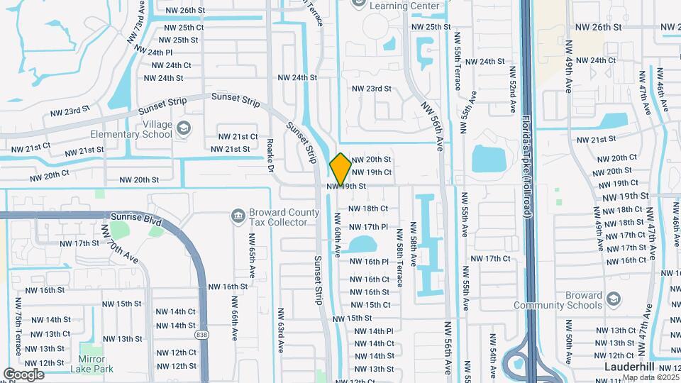 5998 NW 19th St Map and Location Details