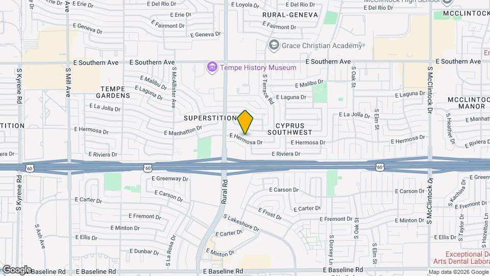 936 E Hermosa Dr Map and Location Details