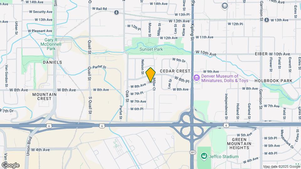 10450 W 8th Ave Map and Location Details