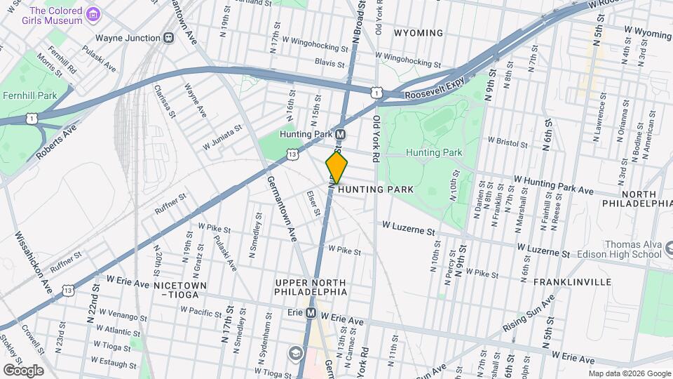 4047 N Broad St Map and Location Details