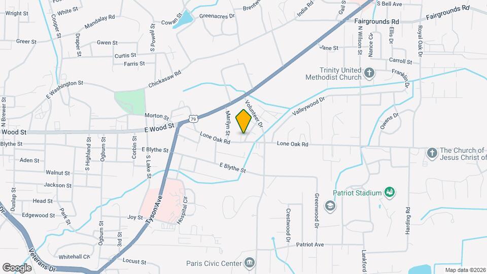 1108 Lone Oak Rd Mapa y Detalles de la Ubicación